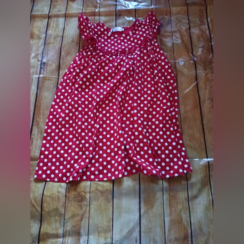 Red Sleeveless Scoop Neck Sundress